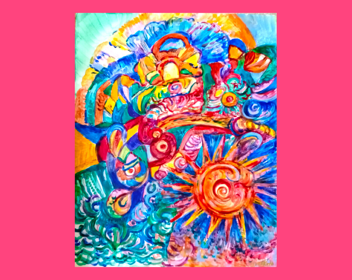  «Рождение звезды», холст, акрил, 2020 год. Светлана Колодиева
