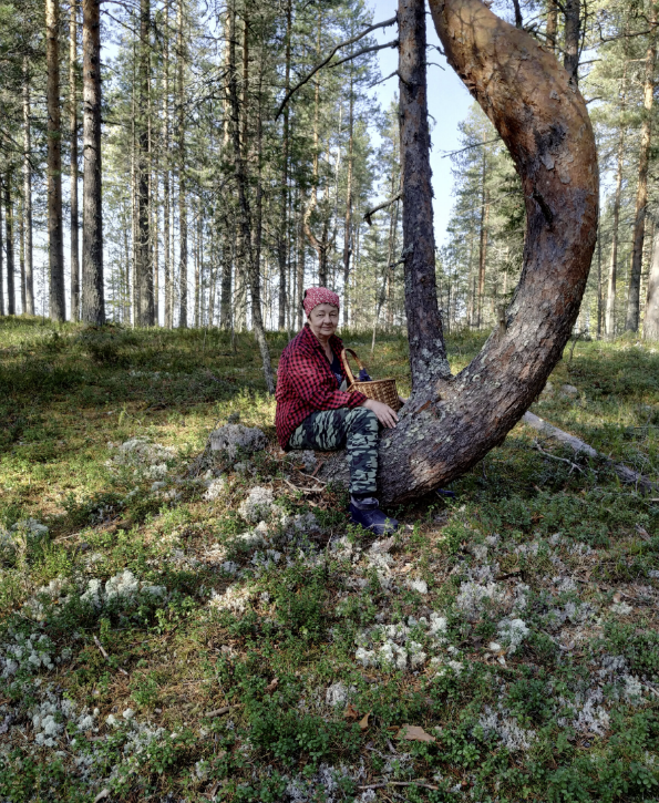 Ирина Т. в гостях у друга - лешего , В Карелии.