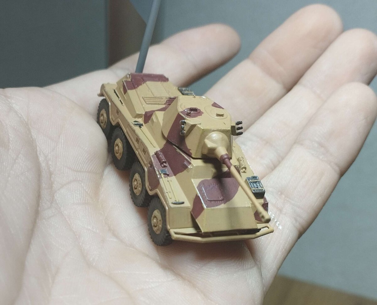 Модель после нанесения краски