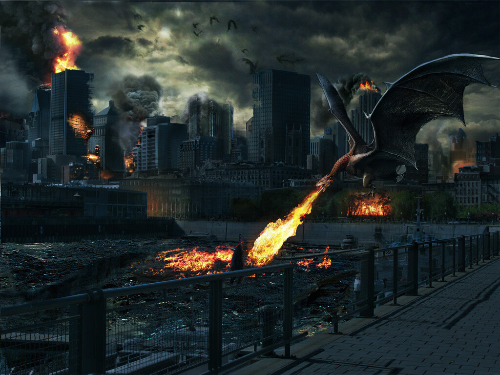 Да, пара драконов могла наделать дел в Лондоне. Но это продлилось бы недолго...