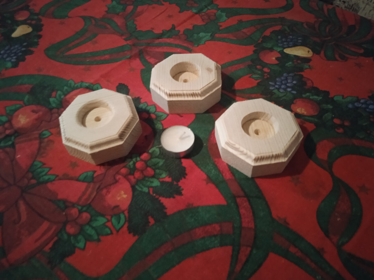 Подсвечники под китайскую свечку из отходов