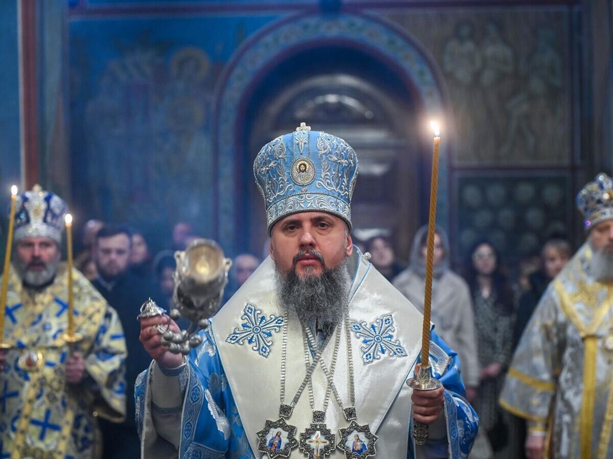    Предстоятель Украинской православной церкви Киевского патриархата (УПЦ КП) митрополит Киевский и всея Украины Епифаний© Фото : ПЦУ