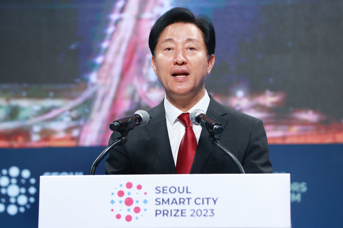 Мэр Сеула О Се Хун (Ренхап)