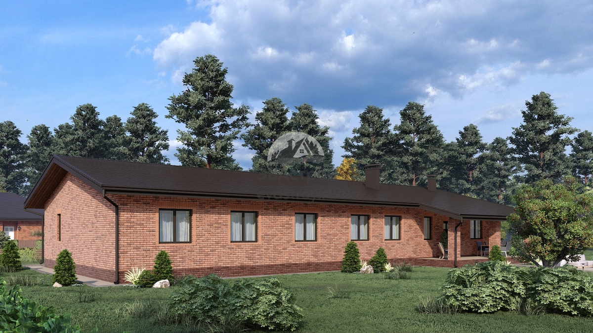 Проект одноэтажного жилого дома 251 м2 с гаражом и верандой - П227