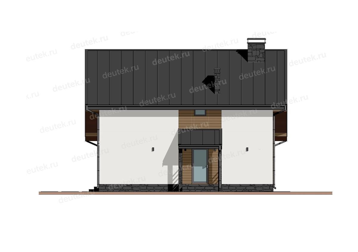 Проект дома 112 м2 с мансардным этажом и террасой | DEUTEK - проектирование  домов | Дзен