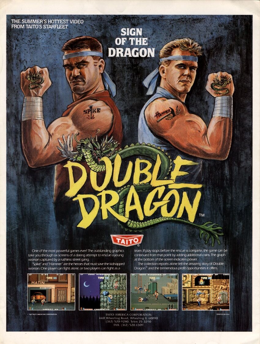 Постер Double Dragon, 1987