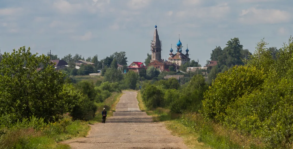 Село Середа. Вид со стороны бухаловской дороги