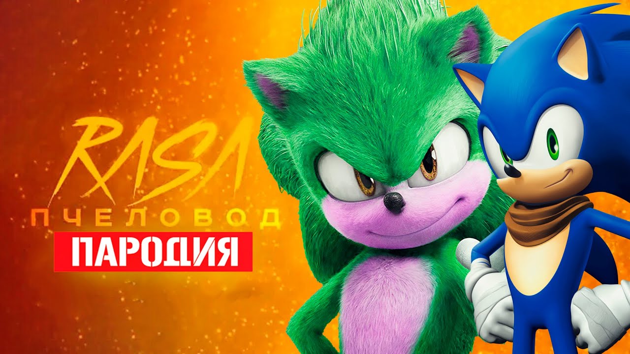 Песня Клип про СОНИКА В КИНО 2 ПРОТИВ СОНИК БУМ Rasa - Пчеловод ПАРОДИЯ /  SONG SONIC 2 VS SONIC BOOM