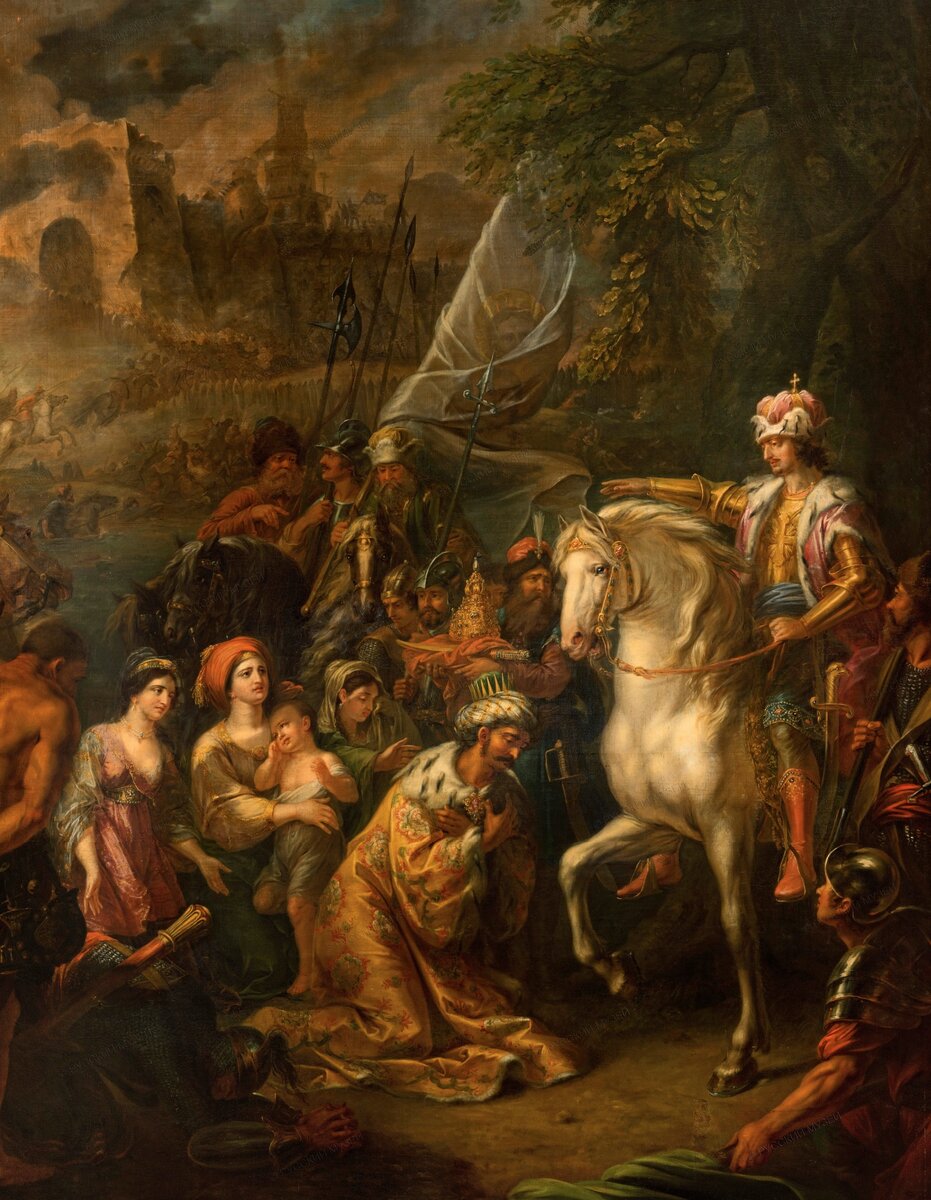 "Вступление Иоанна IV в завоеванную у татар Казань", Григорий Угрюмов, конец 18-го века