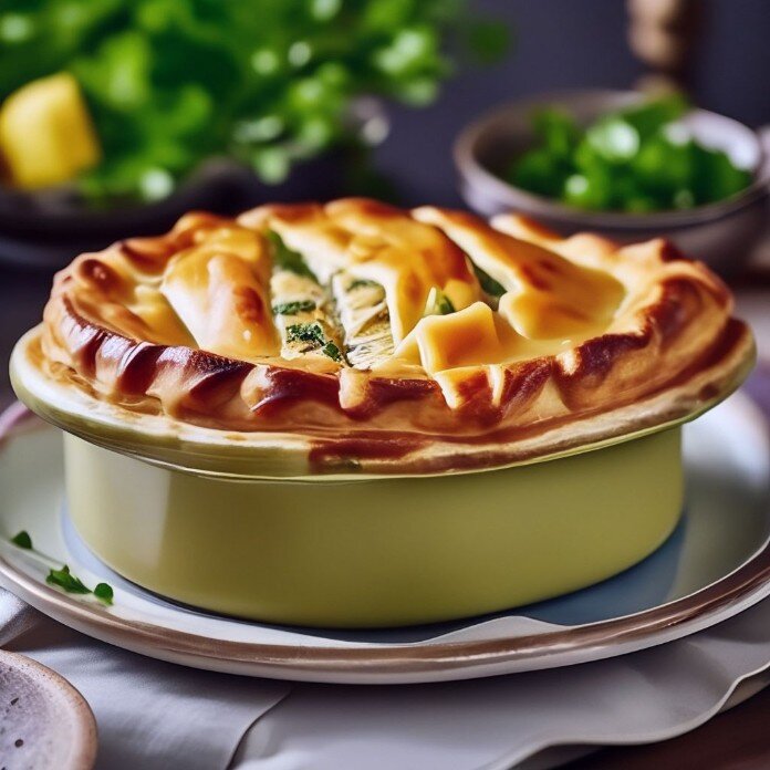 Растигай с рыбой готов можно подавать к столу горячим. Приятного аппетита.