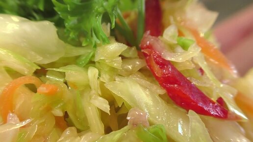 Рецепт маринованной капусты Провансаль с перцем и чесноком