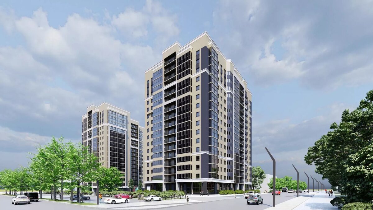 Визуализация альтернативного варианта фасадов будущего здания на улице Шевченко, 135.
Источник: "Новые технологии"