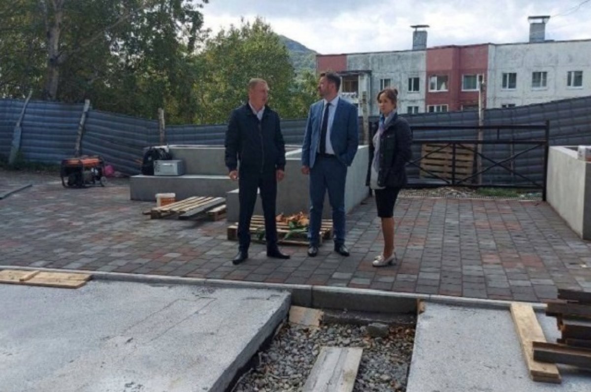    В столице Камчатки благоустраивают новую площадку по Орбитальному проезду