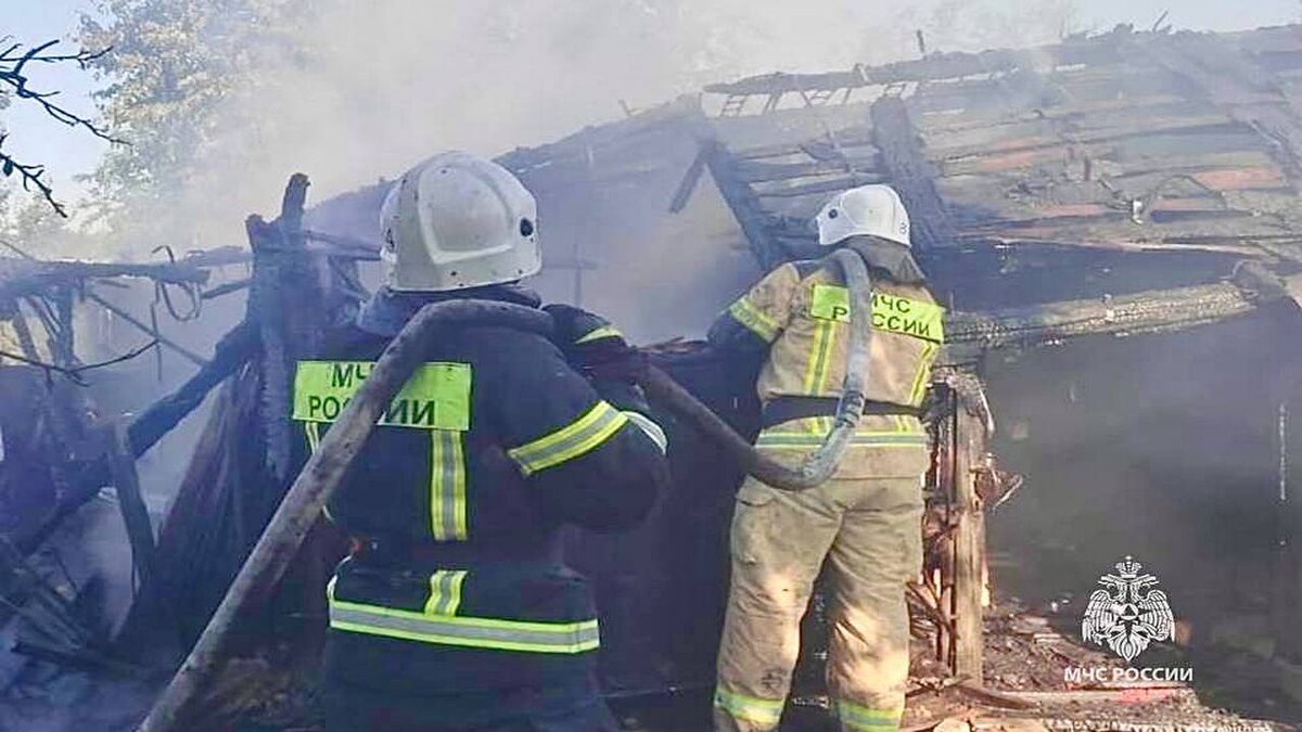    В селе Вабля Курской области горел жилой дом