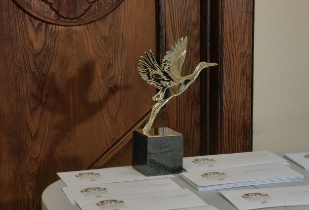    Символом премии стал взлетающий журавль. Фото:  АиФ/ Анастасия Григорьева