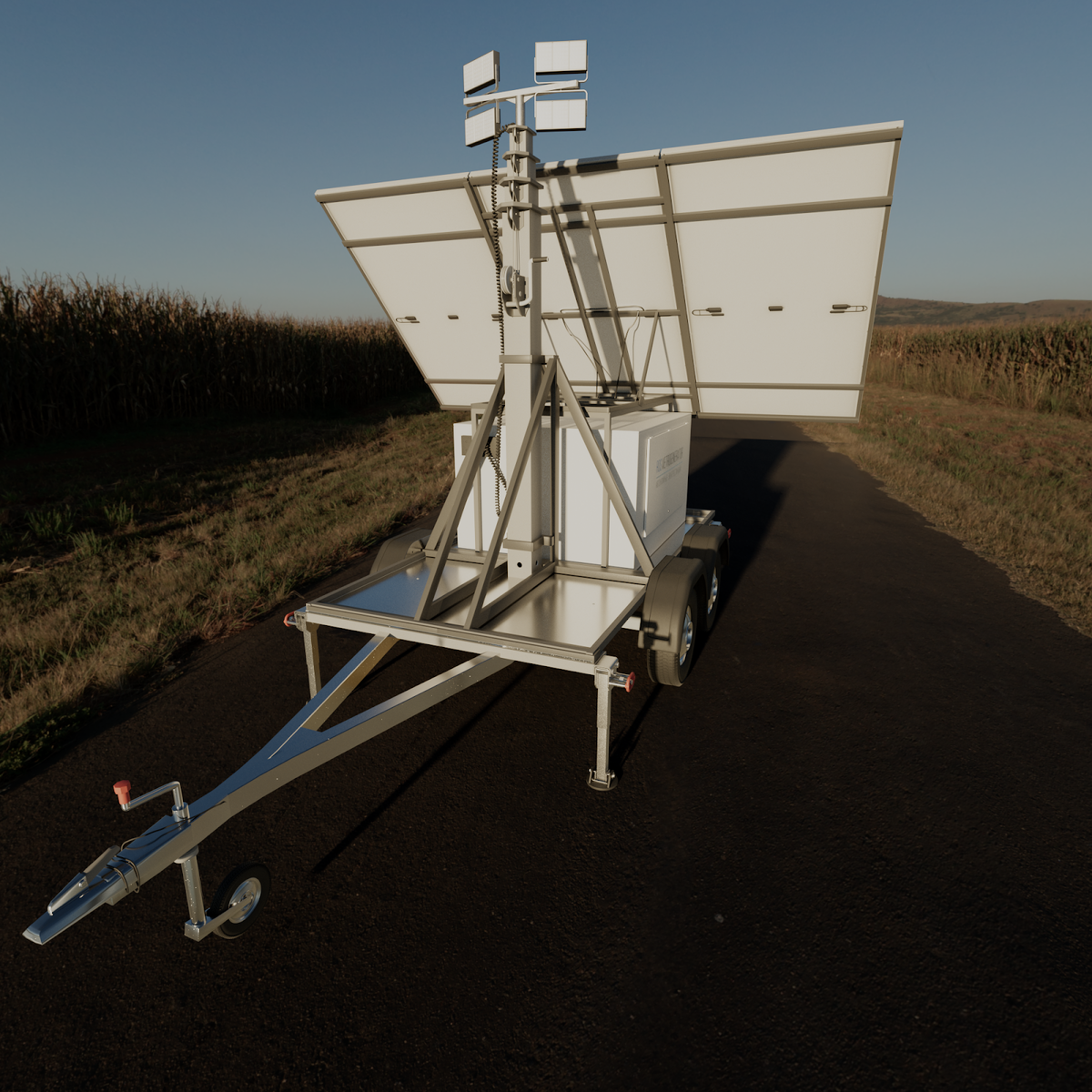 Фото Передвижная мобильная мачта освещения ГЕФЕСТ СОЛ-200