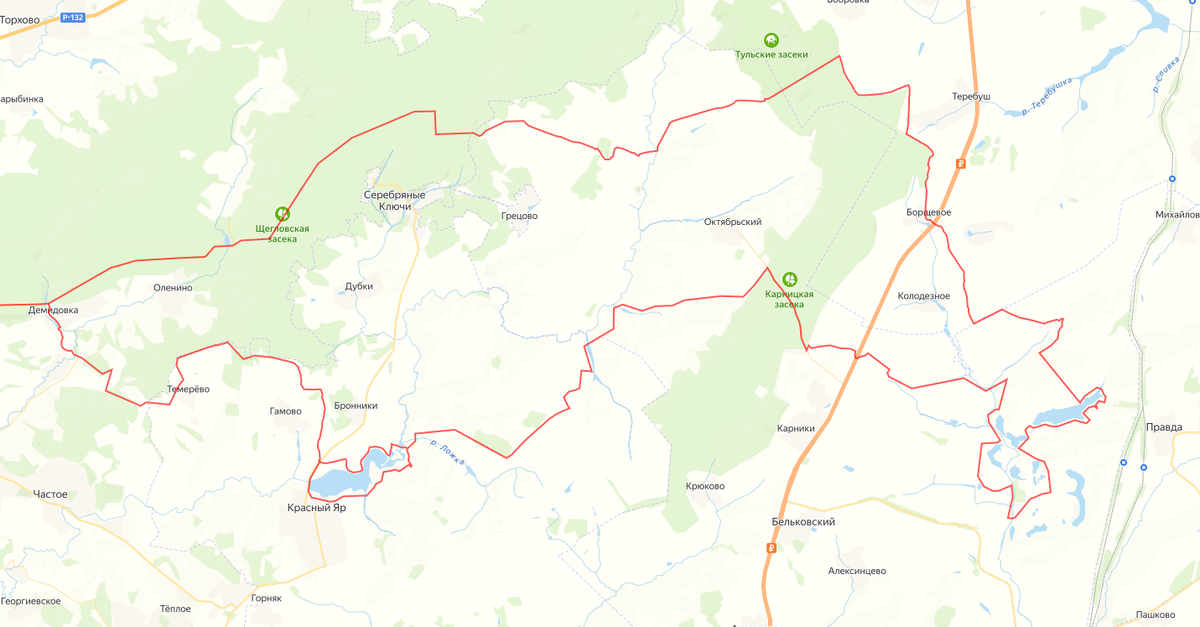 нитка маршрута, прохождение было по часовой стрелке