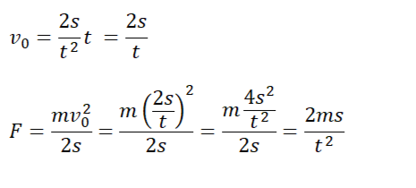 Конечная формула силы