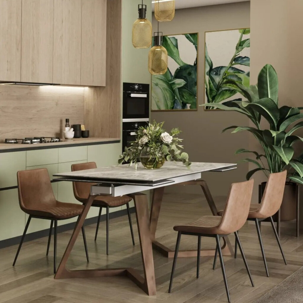 Стол обеденный Артизан раскладной 140-200х90 керамика (код товара 225423)