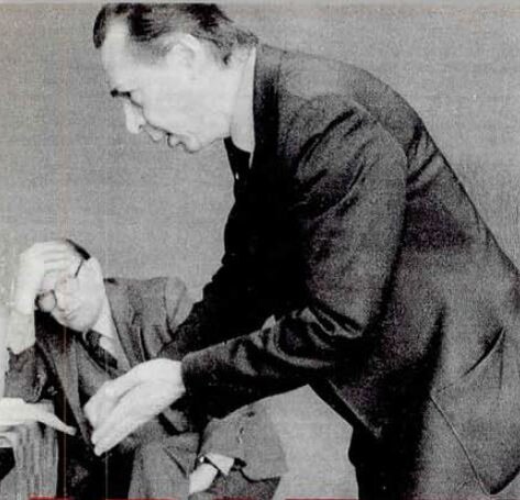 Олег Ефремов и Евгений Евстигнеев, 1986. Фото Игоря Александрова.