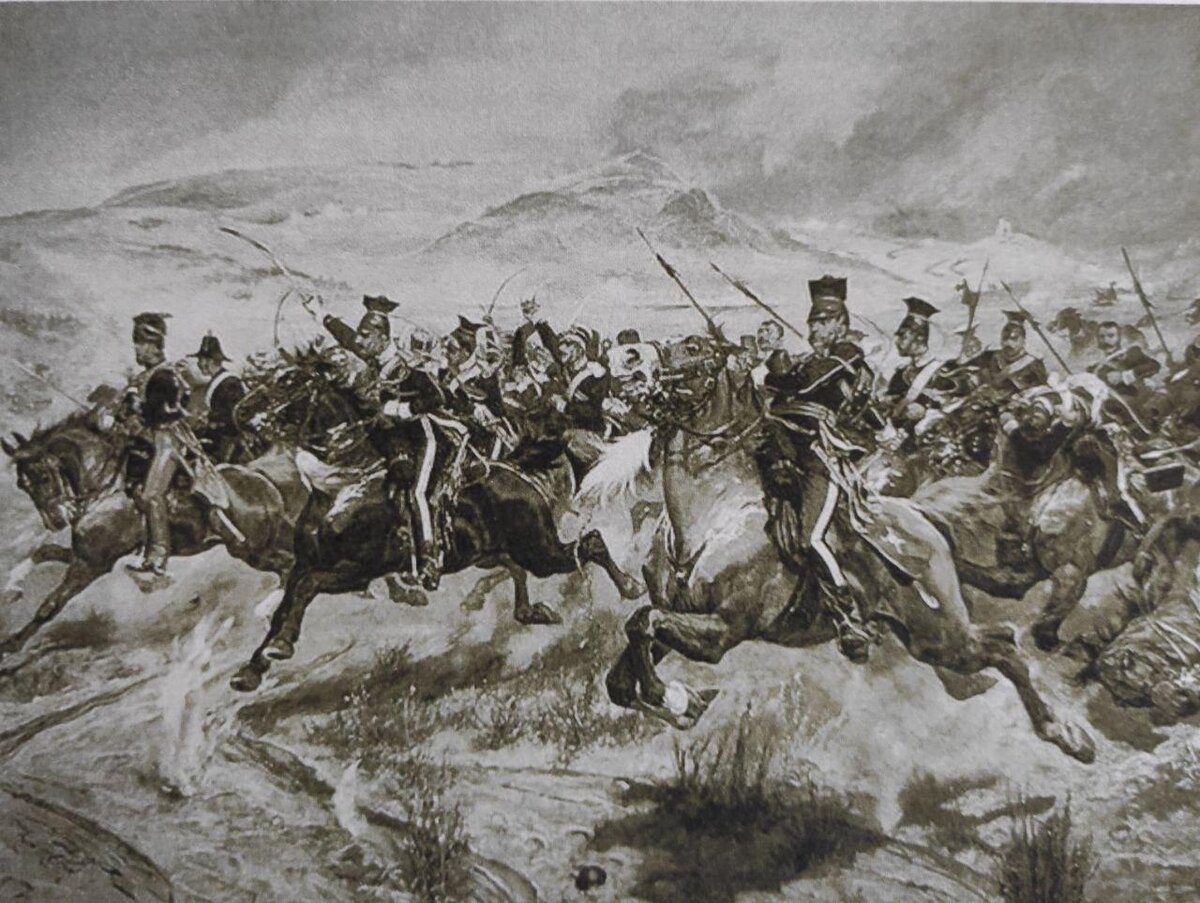 Атака легкой бригады. Ричард Вудвилль. 1855.