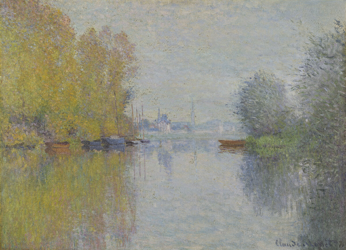 Claude Monet - Automne sur la Seine Argenteuil / Клод Моне, Осень на Сене в Аржантёе, 1873, Музей искусств Хай, Атланта, Джорджия, США.
