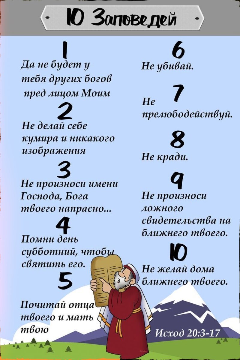 10 заповедей и 7 смертных грехов: проверь себя | Св. Матрона Московская -  Матрона Помоги | Дзен