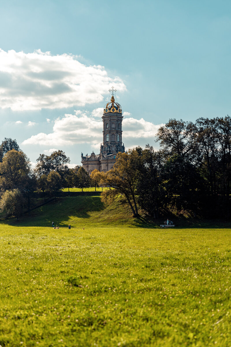 Церковь Дубровицы закат