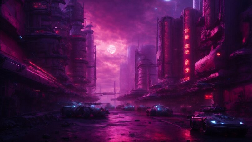 Один из кварталов Опатува в условиях удара Пелены.