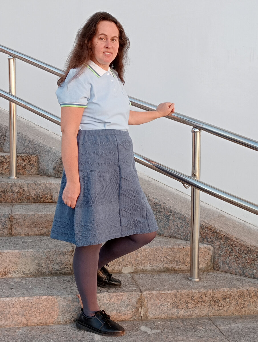 Юбка в стиле печворк с узорами Гернси, фото авторов