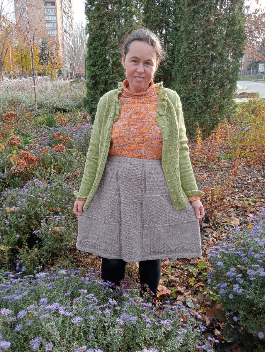 Юбка в стиле печворк с узорами Гернси, фото авторов