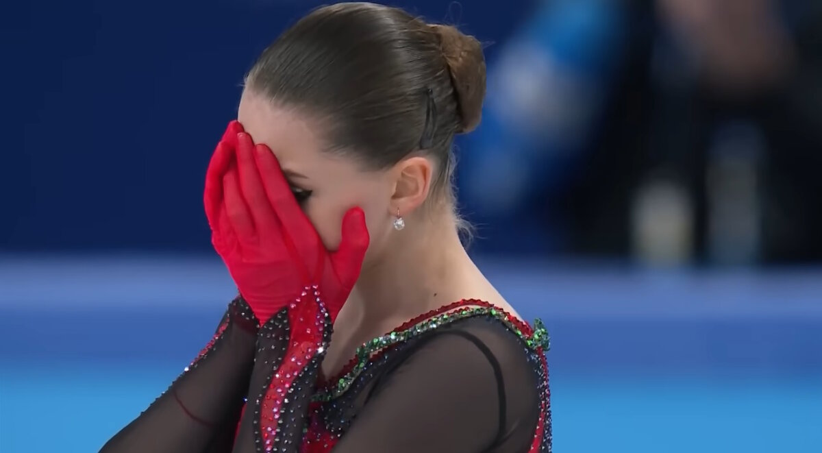 Камила Валиева на Олимпиаде-2022 в Пекине. Фото: стоп-кадр видеоролика.
