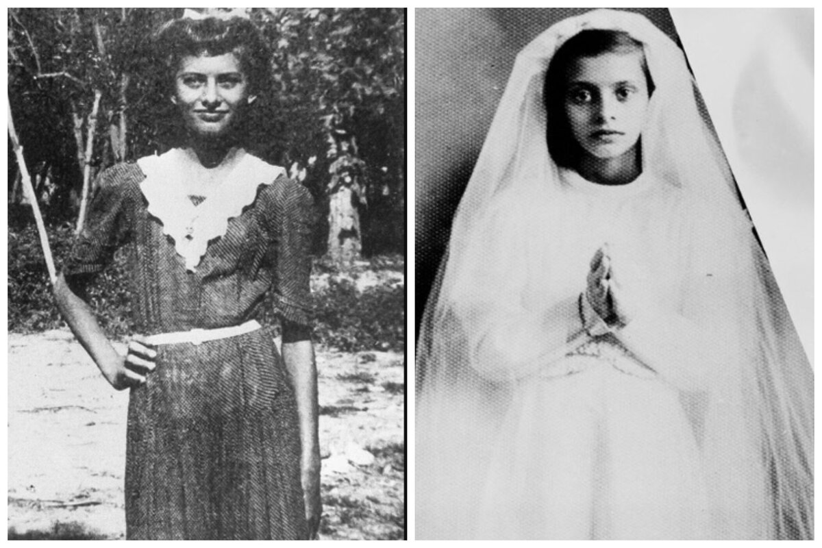 Софи Лорен в 7-13 лет. Фото: Pinterest