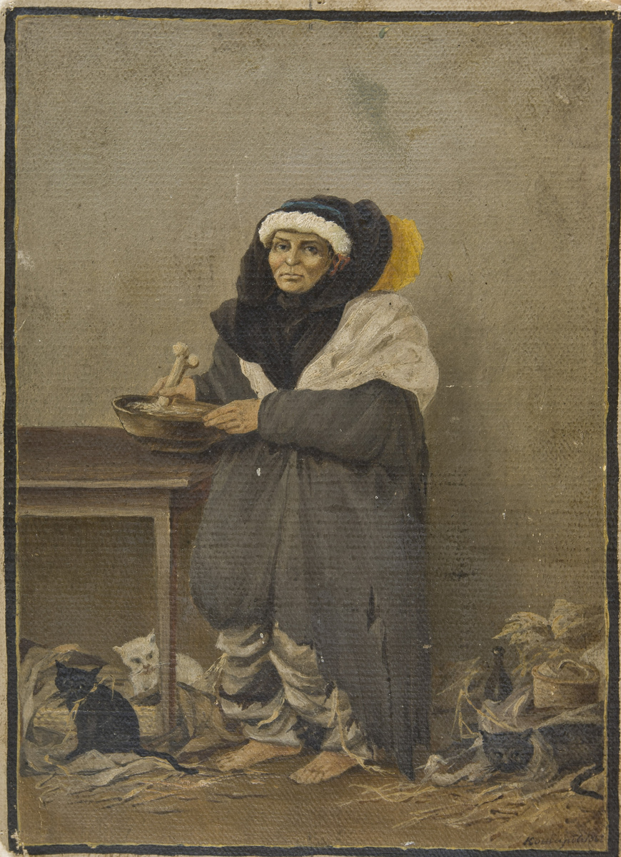 "Знахарка", П.М. Кошаров, 1867. Нижегородский художественный музей.