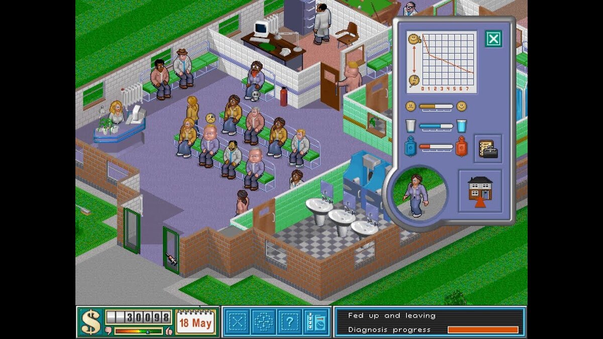 Theme Hospital. Старая добрая игра от EA. | Товарищ Gamer | Дзен