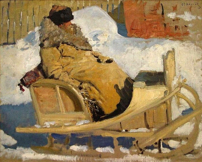 Иванов Сергей Васильевич. Крестьянин в санях. 1904-1905.