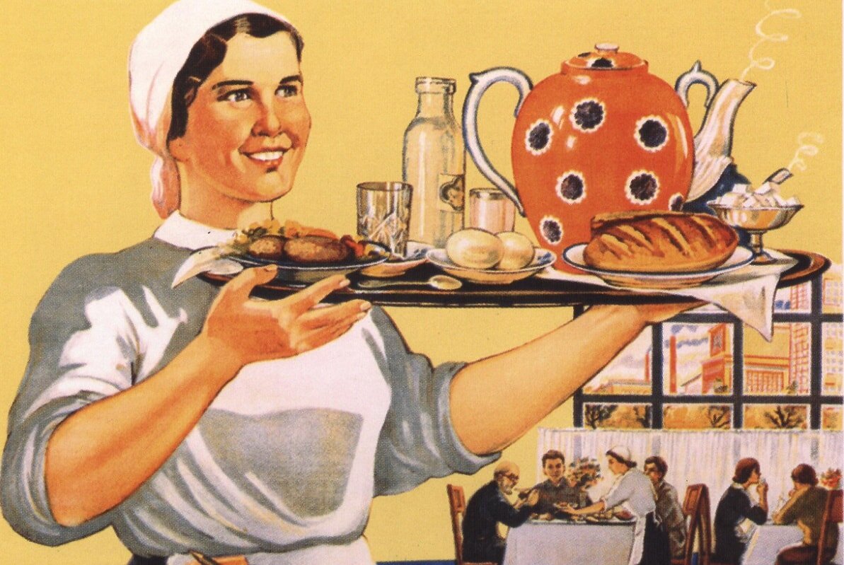 Плакат, рекламирующий питание в кафе. Фото из сети Интернет. 