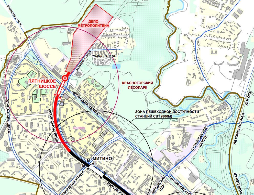 Станция метро Пятницкое шоссе Москва. Пятницкое шоссе метро на карте Москвы. Проект депо Митино Пятницкое шоссе Москва. Дорога соединяющая Путилковское и Пятницкое шоссе проект.