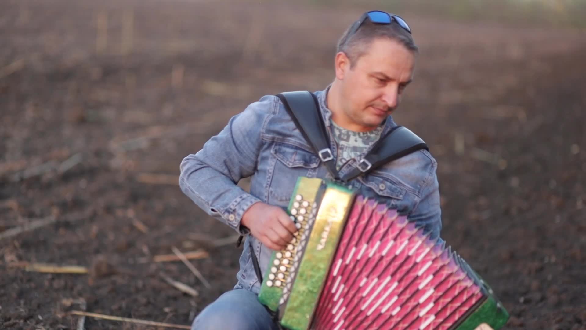 Эх дороги пыль да туман. Мелодия на гармони.