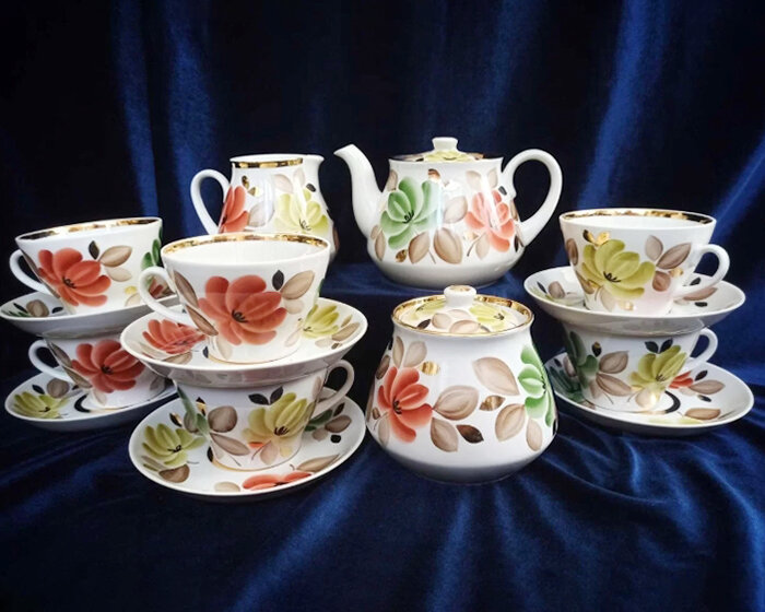 Сервиз «Осенний». 1967-1975 гг., ФЗ «Пролетарий»