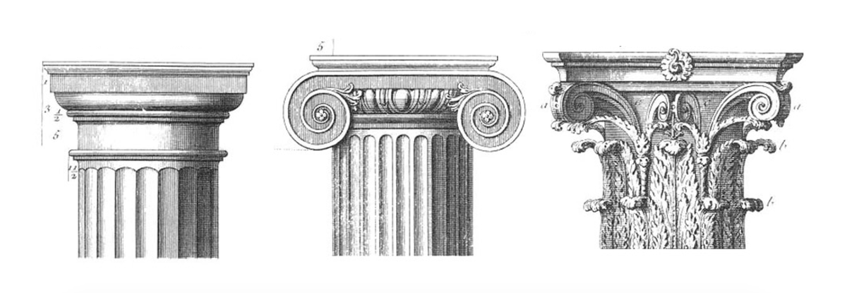 Коринфская колонна рисунок