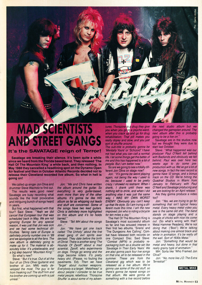 Страница журнала Metal Hammer