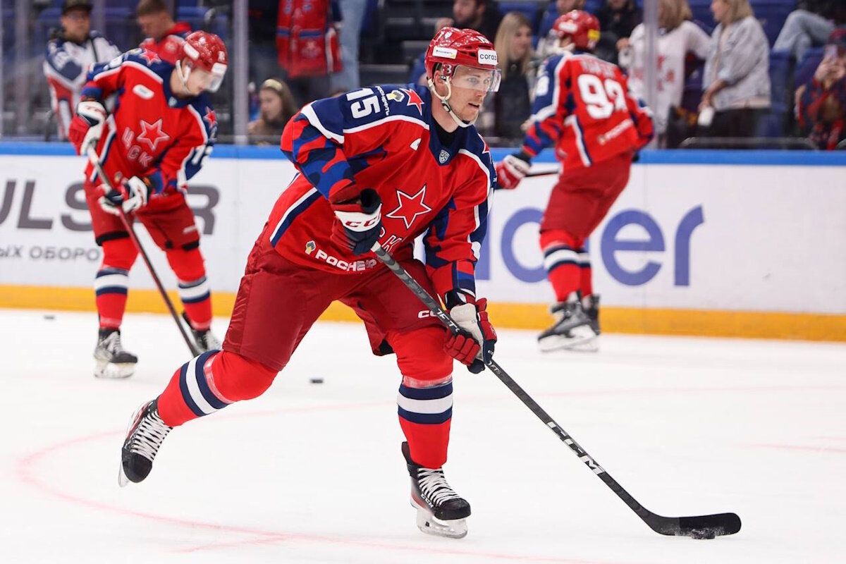    ЦСКА крупно победил «Витязь» в матче КХЛ, забросив 9 шайб. Фото: ХК ЦСКА