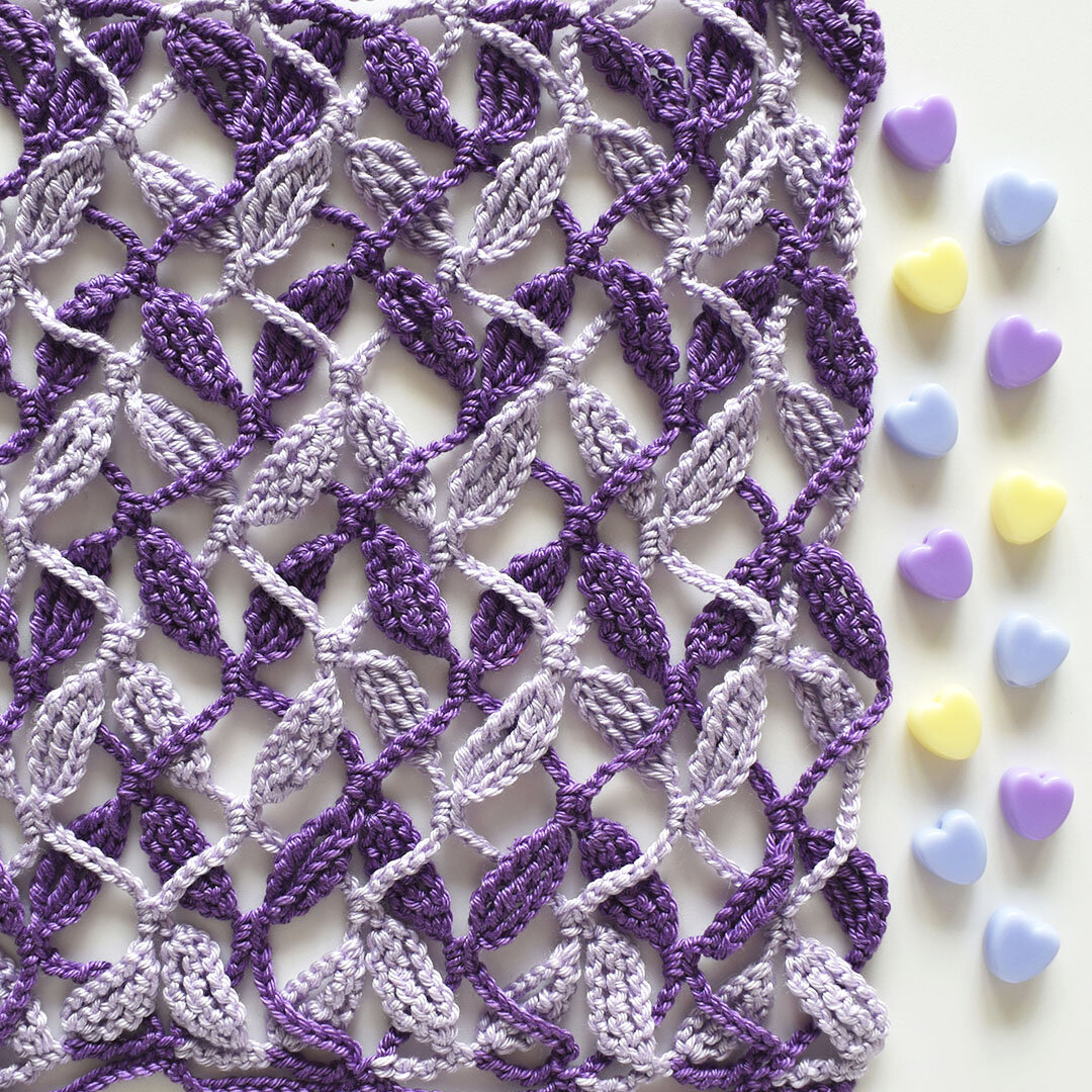 Схему данного узора разбираем на 5 уроке курса