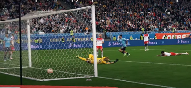 Гол в ворота Спартака....