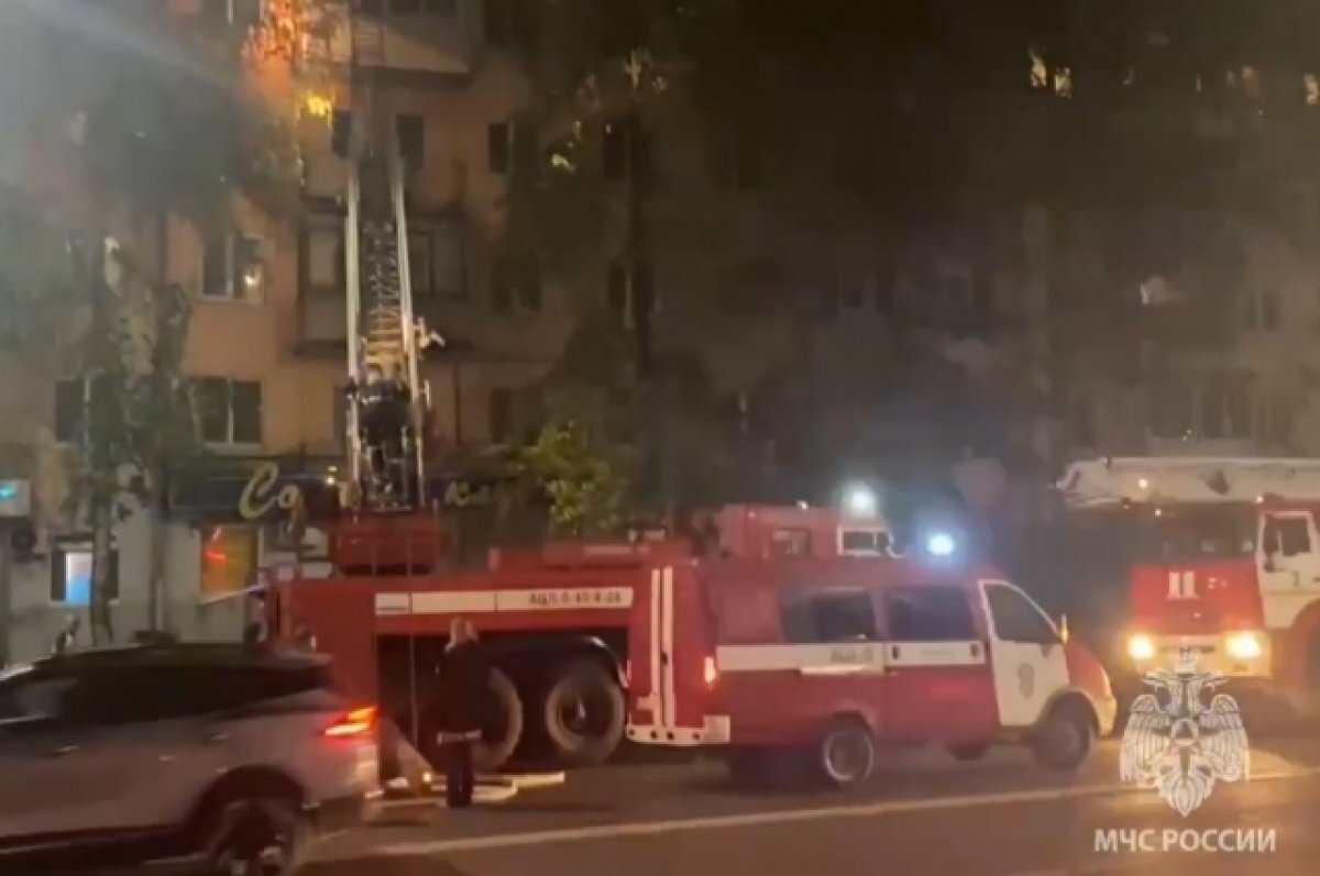    МЧС опубликовало видео с места пожара в Твери, где погиб мужчина