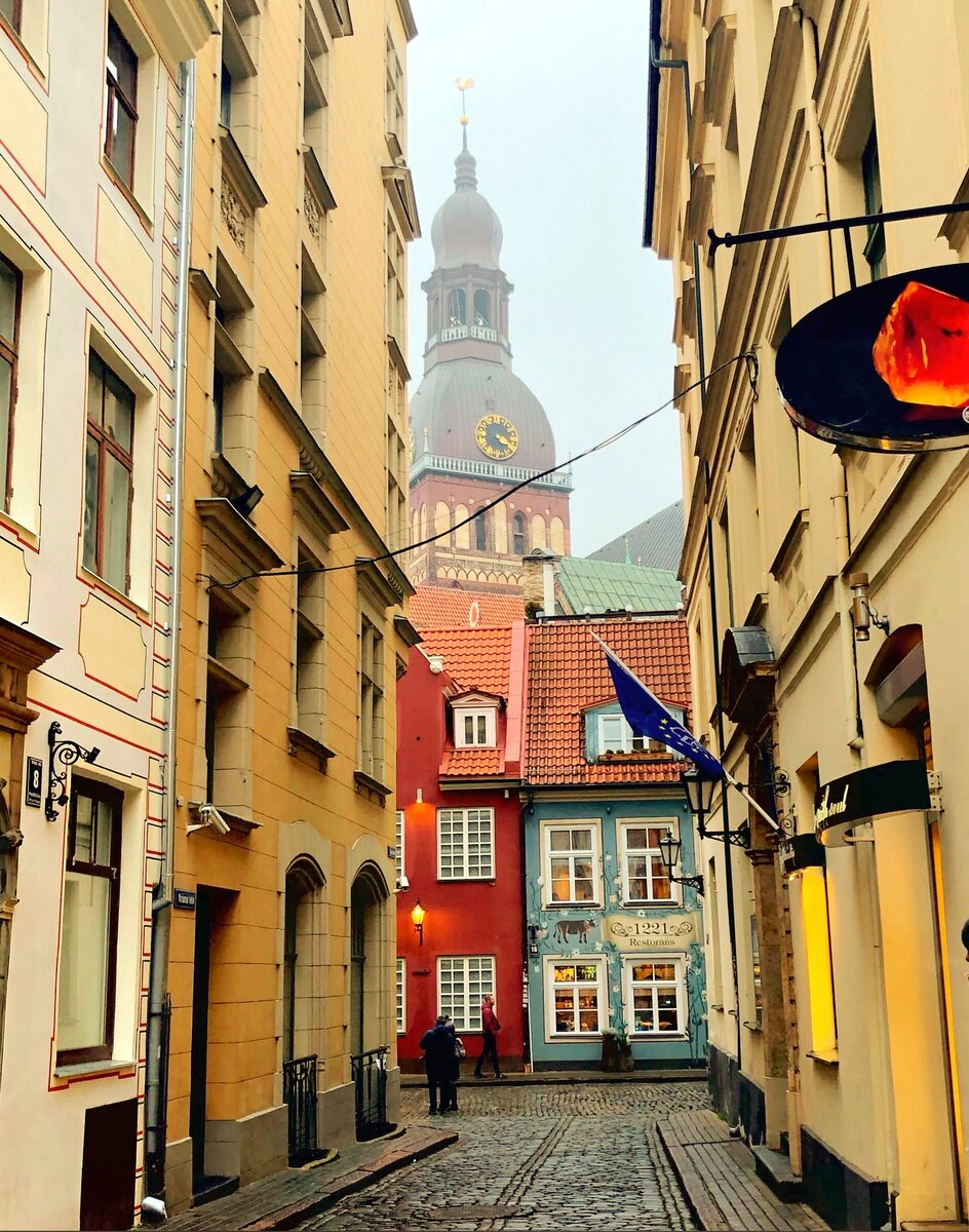 Узкие улочки Риги