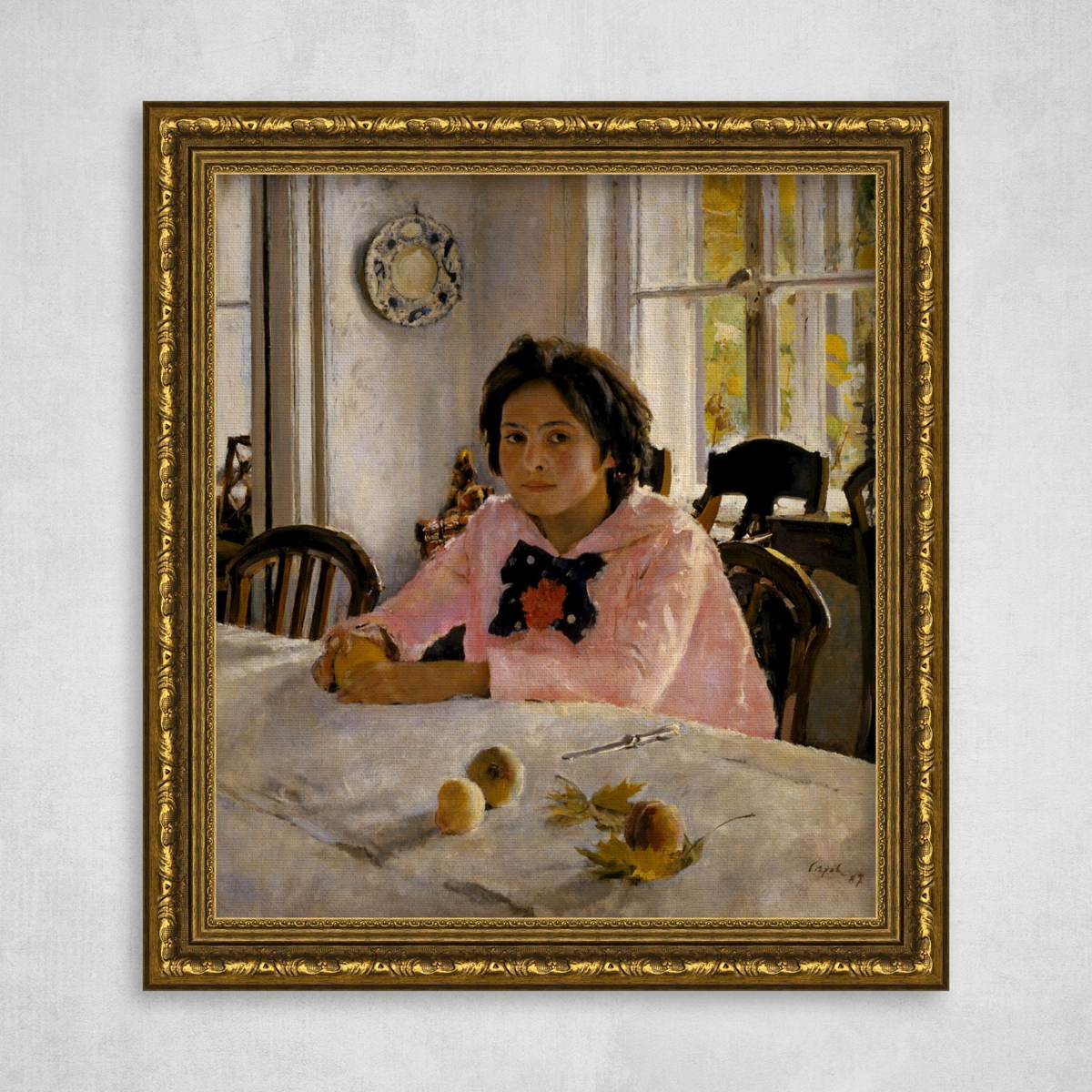 Серова «девочка с персиками» (1887 год)». Мамонтовой). Мамонтовой). Третьяковская галерея картины девочка с персиками. Девочка с персиками серова.