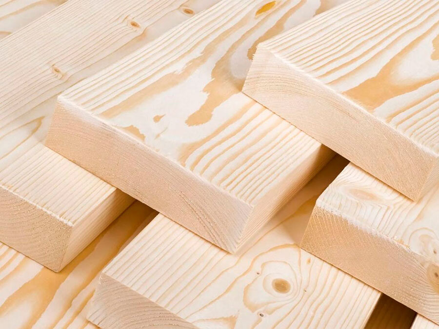 Строганная доска с противопожарной фаской 