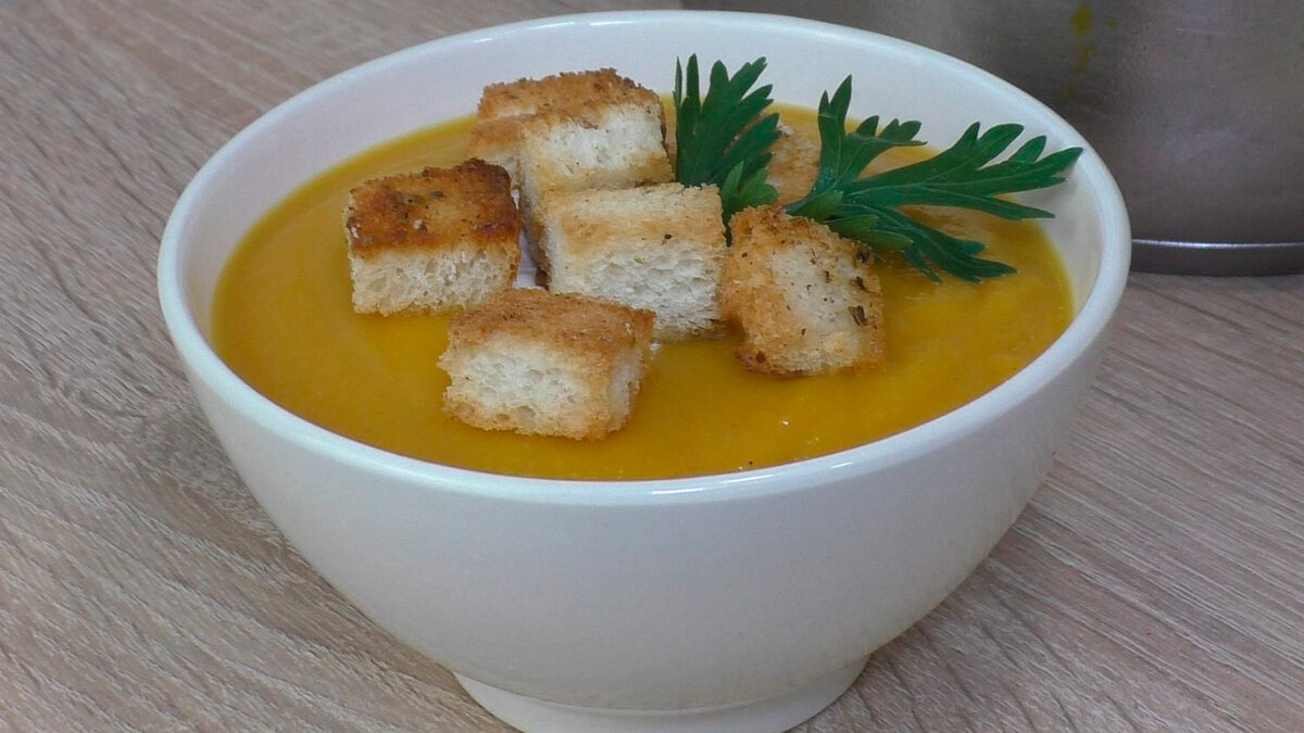Легкий суп-пюре овощной
